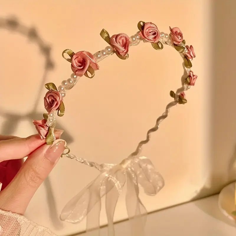Flowergirl Crown - Mini Rose - Premium Artificial Wedding Flowers by Sonder + Stone Boutique