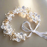 Flowergirl Crown - Princess Pearl - Premium Artificial Wedding Flowers by Sonder + Stone Boutique