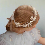 Flowergirl Crown - Princess Pearl - Premium Artificial Wedding Flowers by Sonder + Stone Boutique