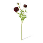 Burgundy real-touch ranunculus spray 64cm | Sonder + Stone Boutique