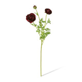 Burgundy real-touch ranunculus spray 64cm | Sonder + Stone Boutique