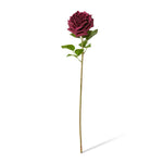 Burgundy real-touch Austin rose stem | Sonder + Stone Boutique