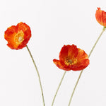 Iceland Poppy Spray - Burnt Orange - Premium Artificial Wedding Flowers by Sonder & Stone Boutique