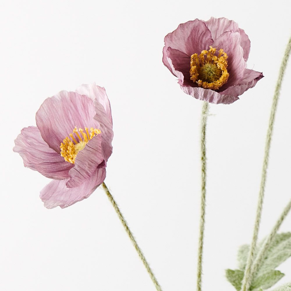 Iceland Poppy Spray - Lavender - Premium Artificial Wedding Flowers by Sonder & Stone Boutique