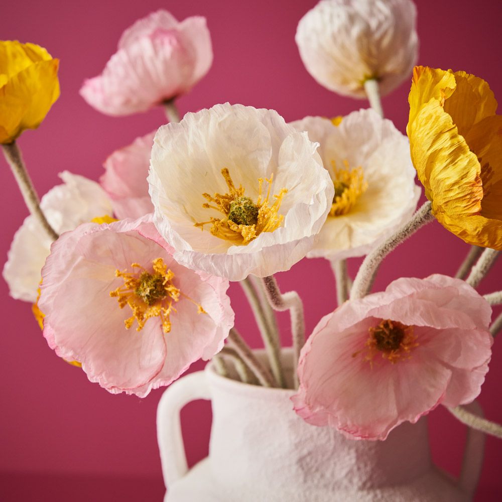 Iceland Poppy Stem - Light Pink - Premium Artificial Wedding Flowers by Sonder & Stone Boutique