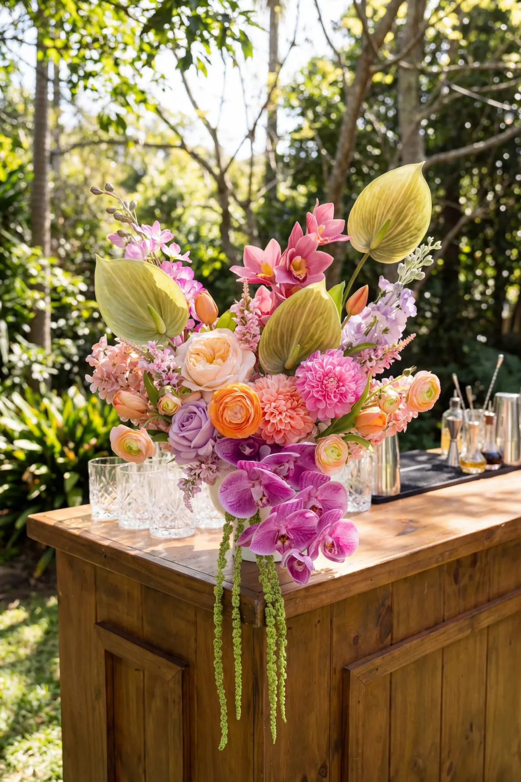 colourful bar arrangement