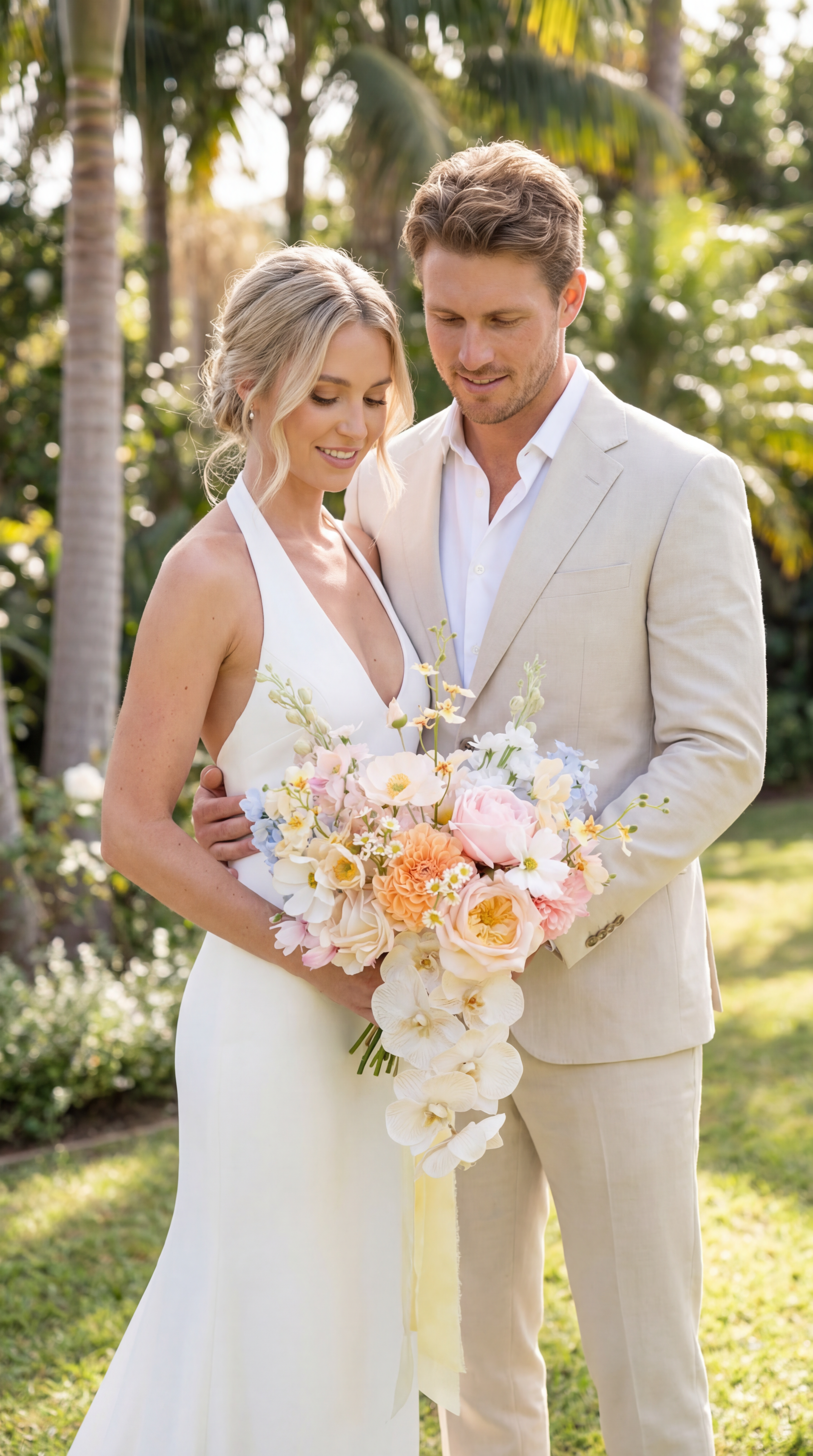 Pastel Wedding Bouquet