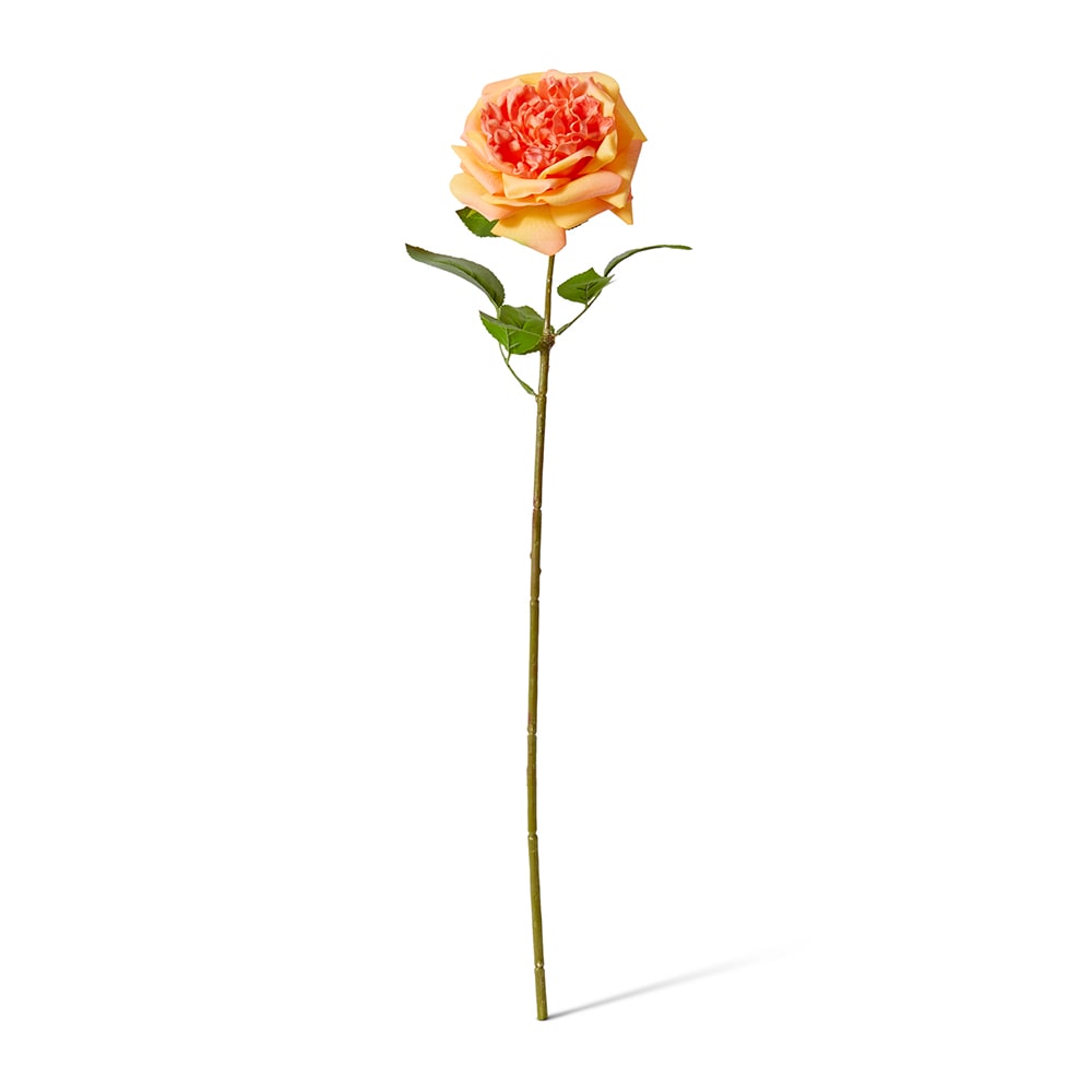 Real-Touch Austin Rose Stem - Orange - Premium Artificial Wedding Flowers by Sonder & Stone Boutique