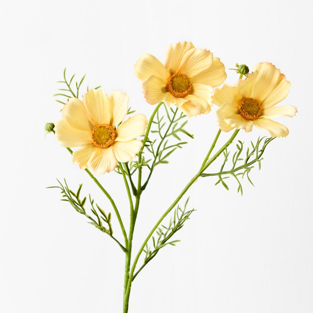 Real-Touch Cosmos Spray - Yellow - Premium Artificial Wedding Flowers by Sonder & Stone Boutique