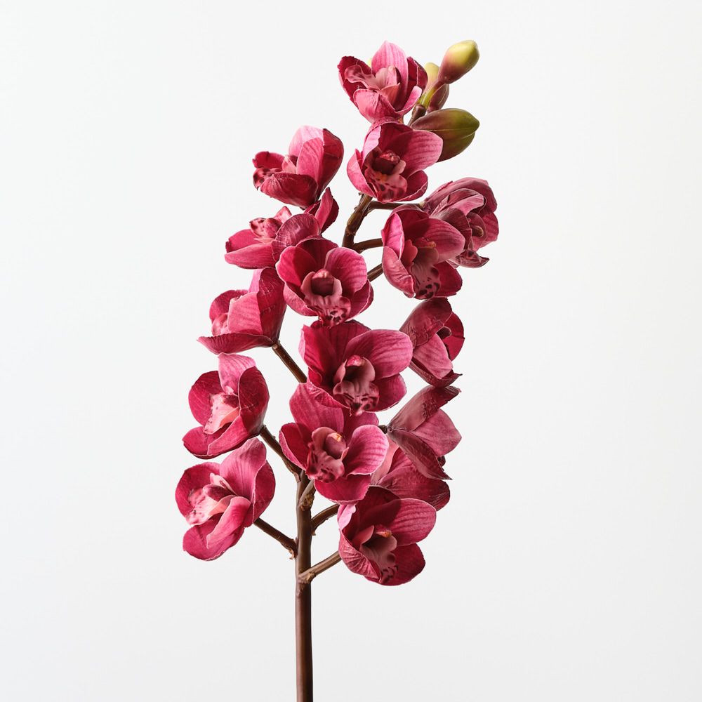 Real-Touch Cymbidium Orchid 83cm - Fuschia - Premium Artificial Wedding Flowers by Sonder & Stone Boutique