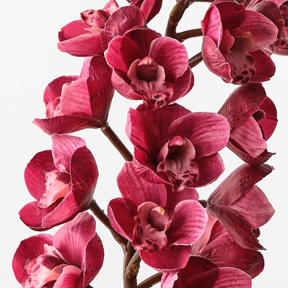 Real-Touch Cymbidium Orchid 83cm - Fuschia - Premium Artificial Wedding Flowers by Sonder & Stone Boutique