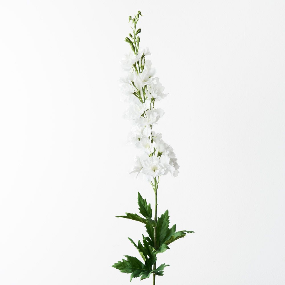 Real-Touch Delphinium 90cm - White - Premium Artificial Wedding Flowers by Sonder & Stone Boutique