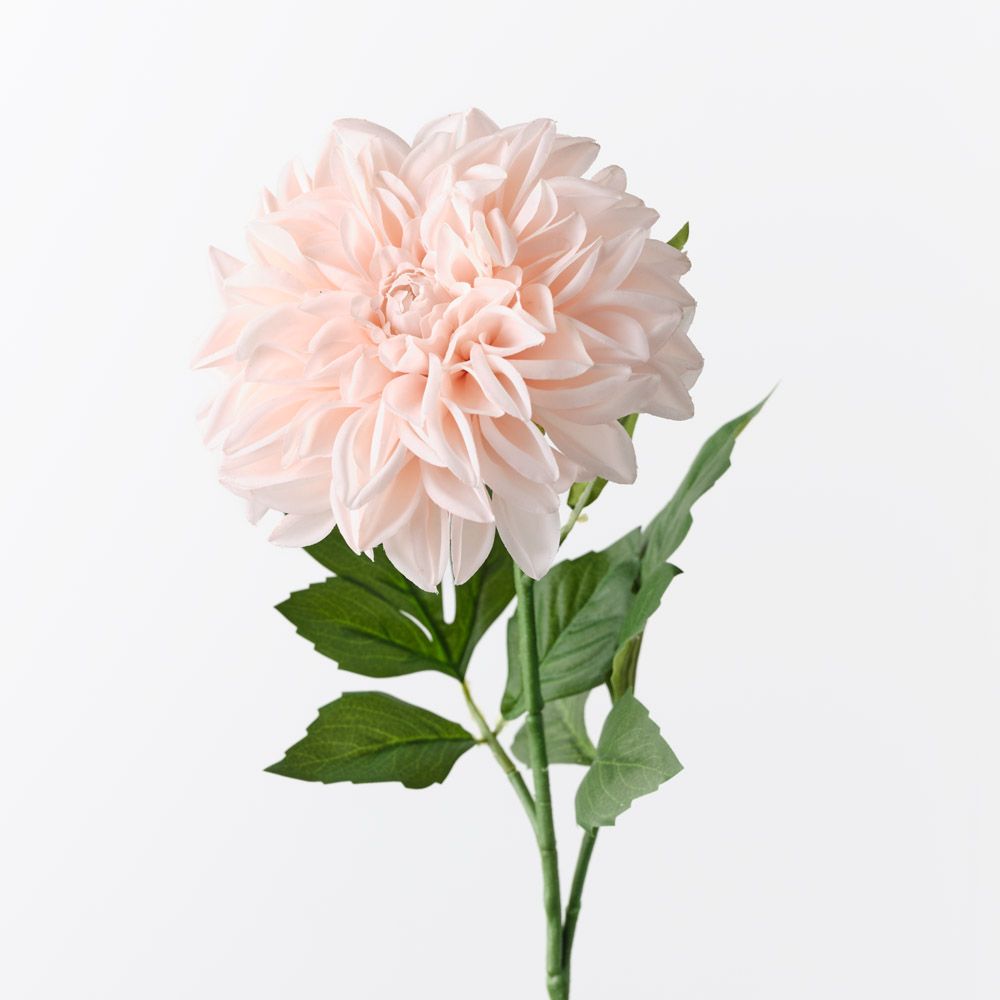 Real-Touch Large Pom Pom Dahlia - Soft Pink - Premium Artificial Wedding Flowers by Sonder & Stone Boutique