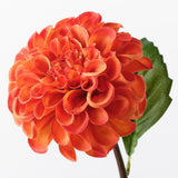 Real-Touch Pom Pom Dahlia - Burnt Orange - Premium Artificial Wedding Flowers by Sonder & Stone Boutique