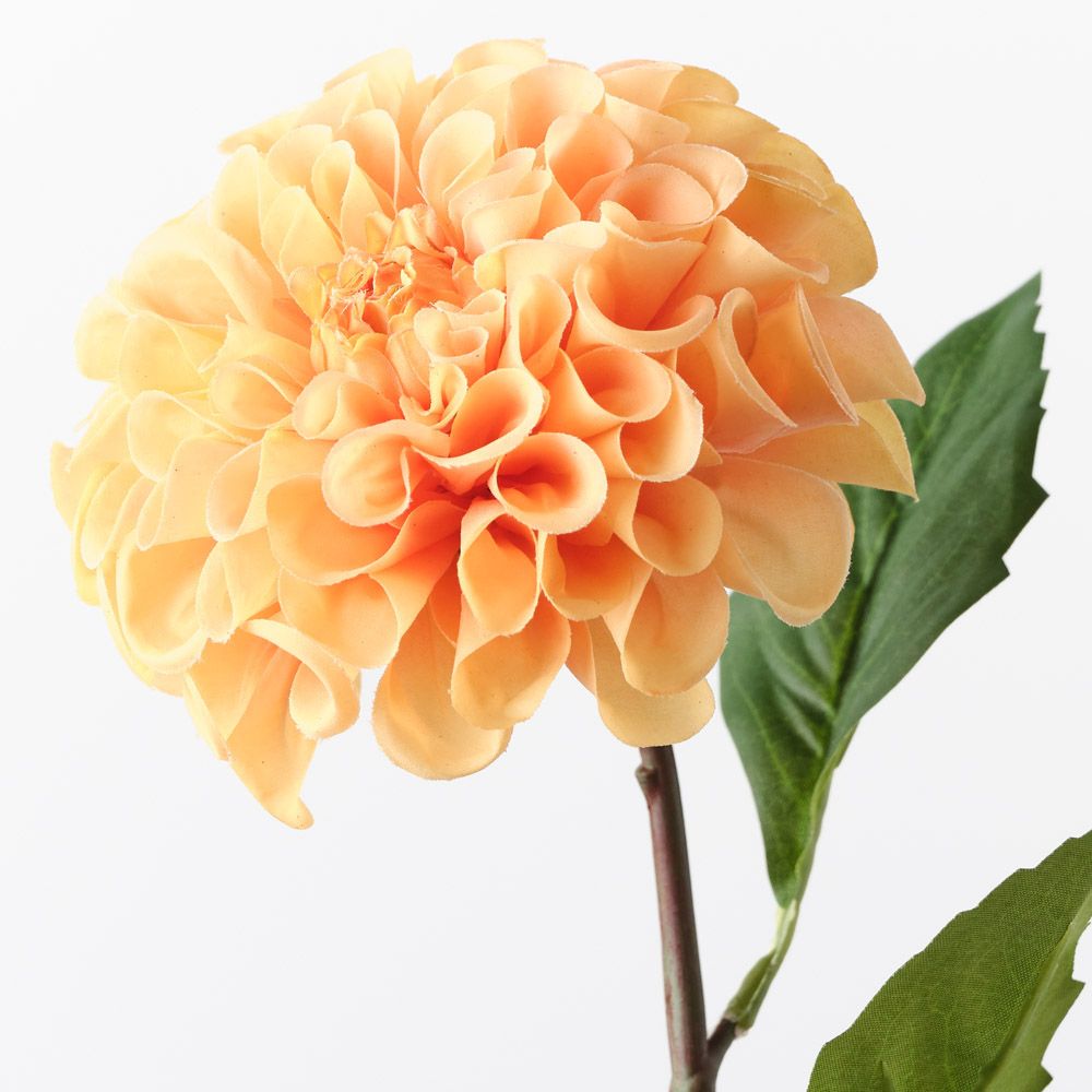 Real-Touch Pom Pom Dahlia - Orange - Premium Artificial Wedding Flowers by Sonder & Stone Boutique