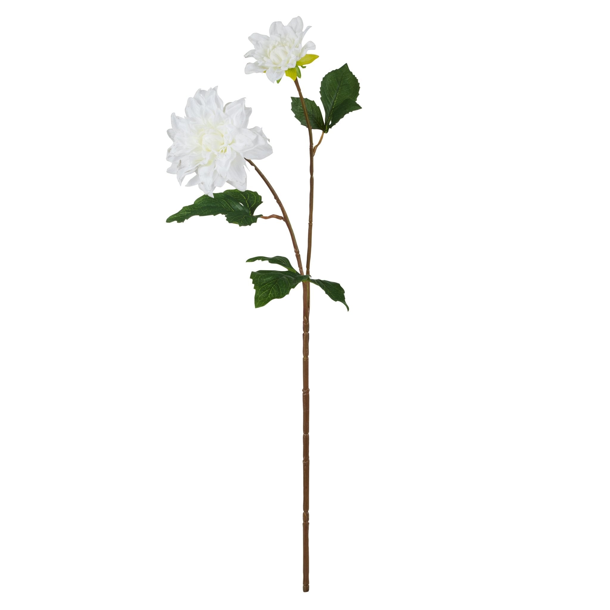 Real-Touch Star Dahlia Bud - White - Premium Artificial Wedding Flowers by Sonder & Stone Boutique