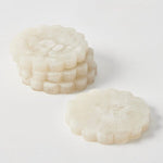 Artificial flowers Resin Coaster Set of 4 - Nougat - Sonder + Stone Boutique
