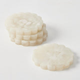 Artificial flowers Resin Coaster Set of 4 - Nougat - Sonder + Stone Boutique