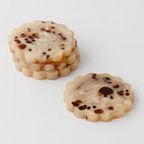 Artificial flowers Resin Coaster Set of 4 - Tortoise Shell - Sonder + Stone Boutique