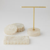Artificial flowers Resin Trinket Tray - Nougat - Sonder + Stone Boutique