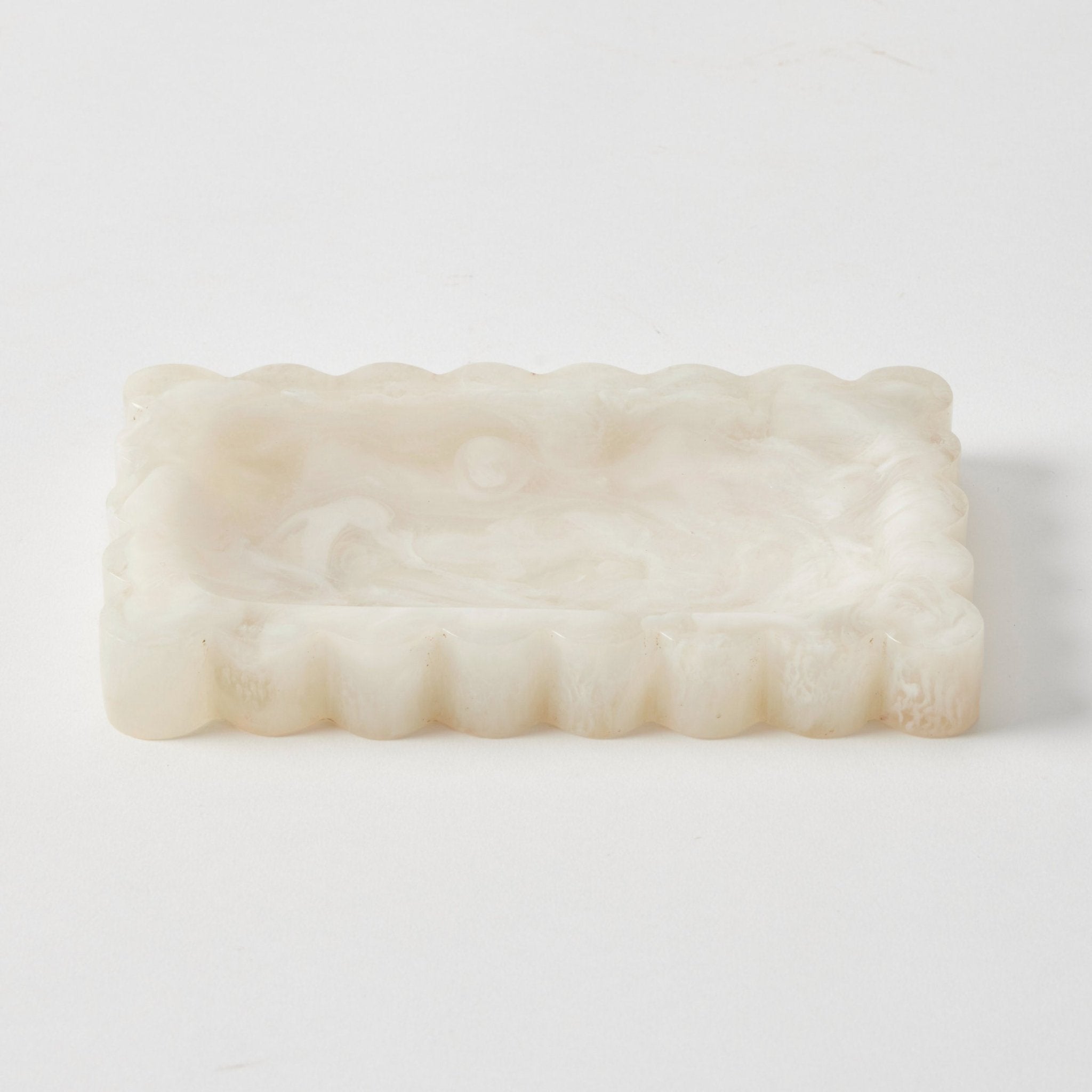 Artificial flowers Resin Trinket Tray - Nougat - Sonder + Stone Boutique