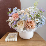 Artificial flowers Resin Trinket Tray - Nougat - Sonder + Stone Boutique