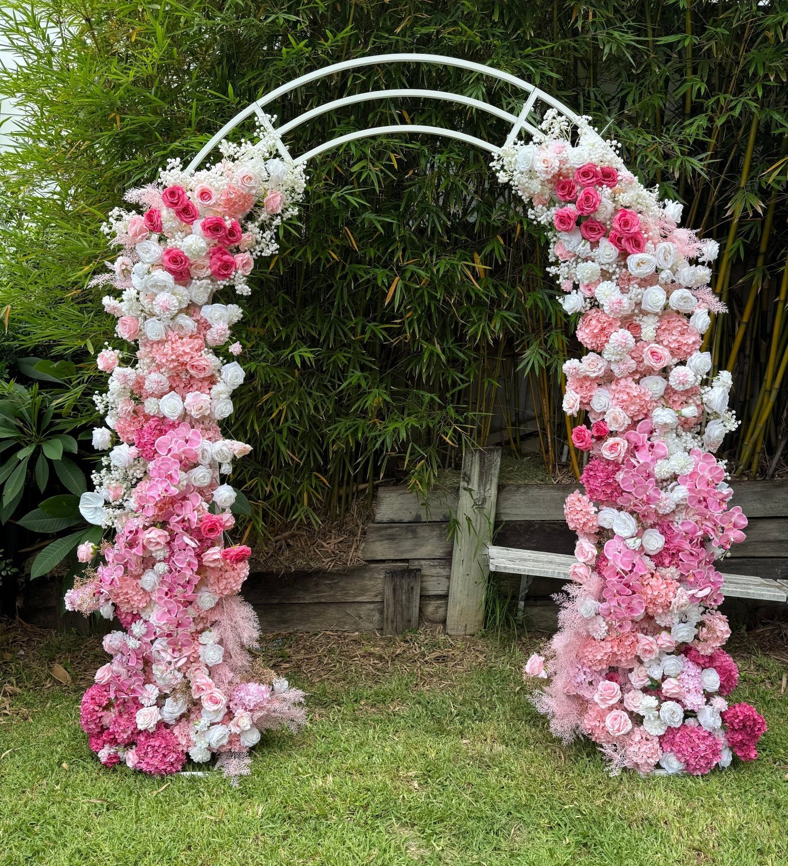 Artificial flowers Romantic Pinks + White Flower Display - Sonder + Stone Boutique