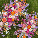 Sonder Wedding Arbour Displays - Flamingo Crush - Premium Artificial Wedding Flowers by Sonder & Stone Boutique