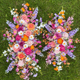 Sonder Wedding Arbour Displays - Flamingo Crush - Premium Artificial Wedding Flowers by Sonder & Stone Boutique