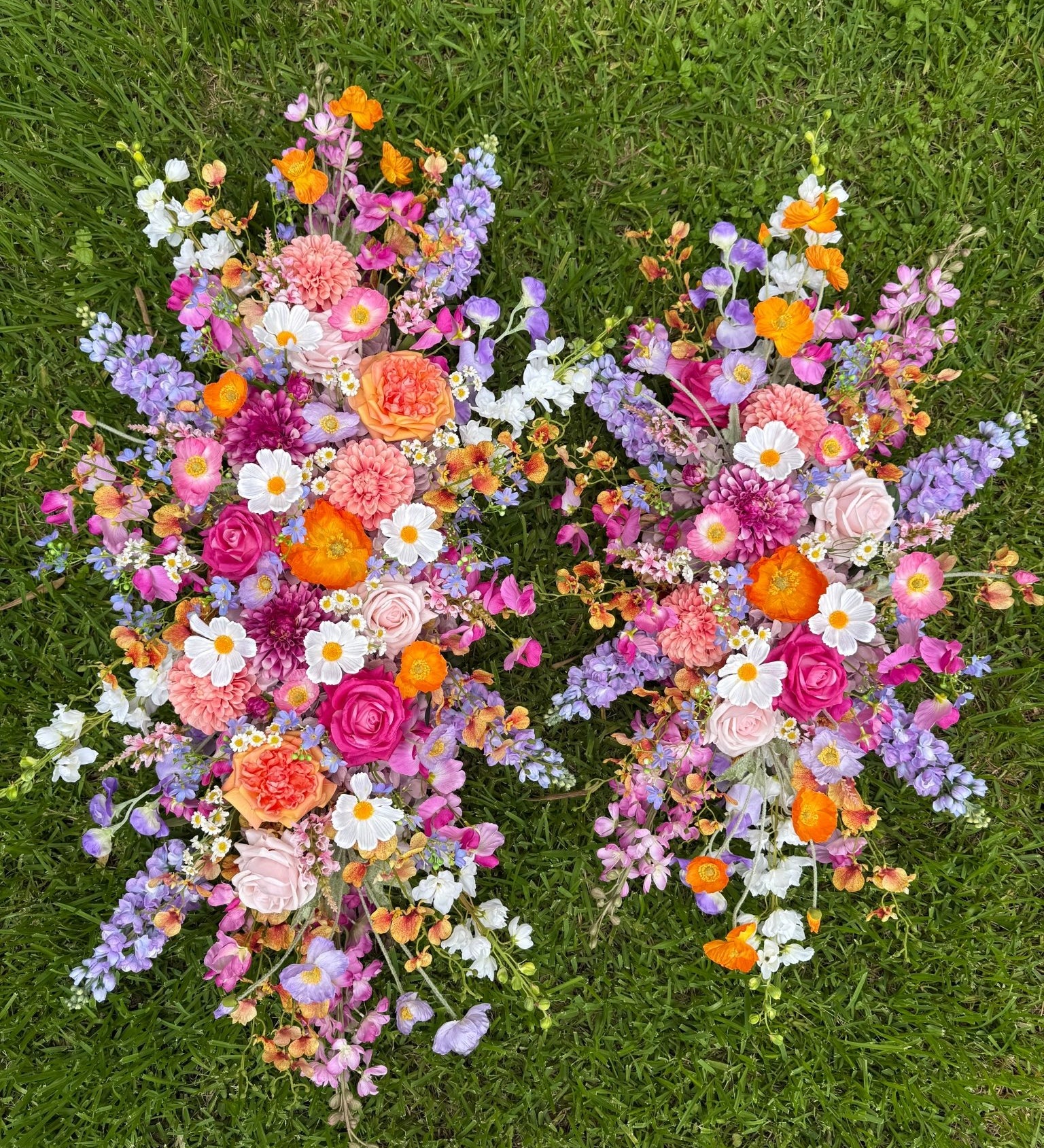 Sonder Wedding Arbour Displays - Flamingo Crush - Premium Artificial Wedding Flowers by Sonder & Stone Boutique