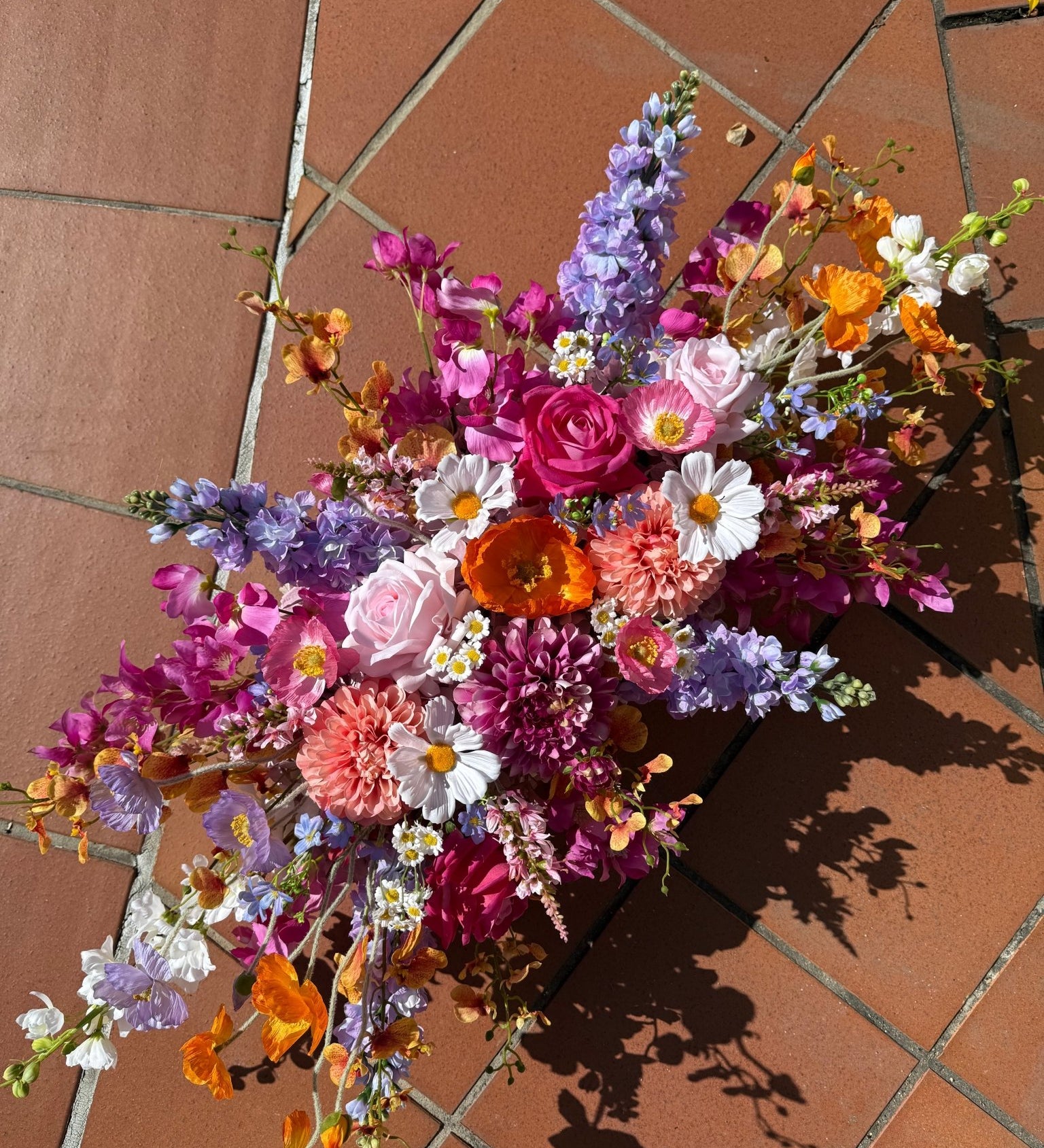 Sonder Wedding Arbour Displays - Flamingo Crush - Premium Artificial Wedding Flowers by Sonder + Stone Boutique