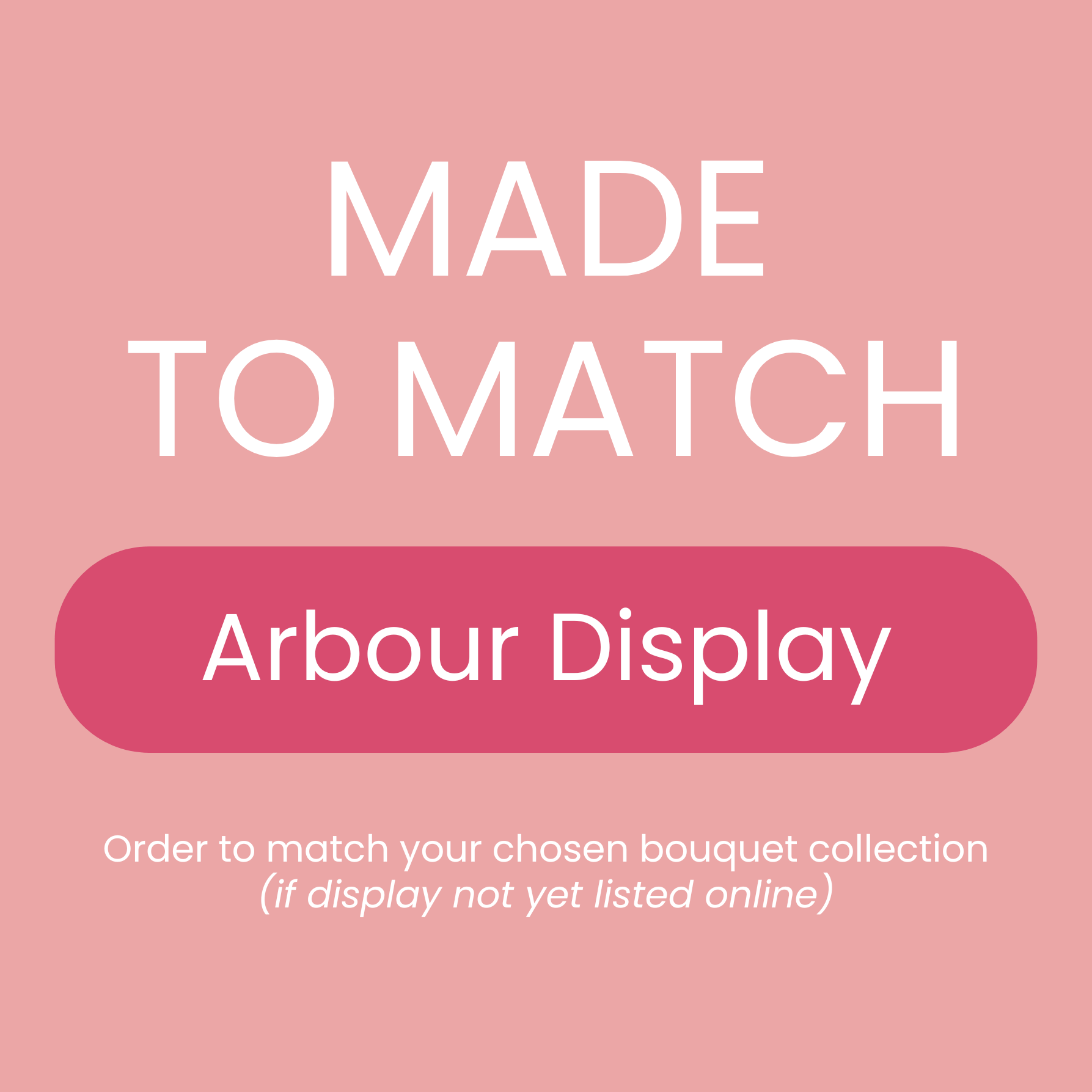 Sonder Wedding Arbour Displays - Made to Match - Premium Artificial Wedding Flowers by Sonder + Stone Boutique