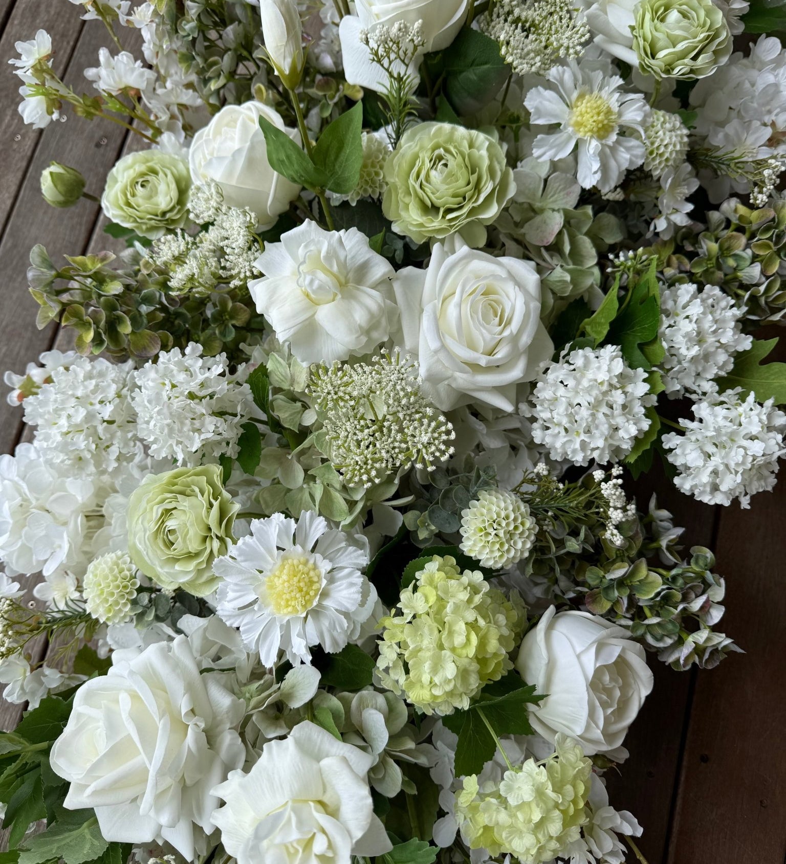 Sonder Wedding Arbour Displays - Pistachio Cream - Sonder + Stone Boutique Artificial Wedding Flowers