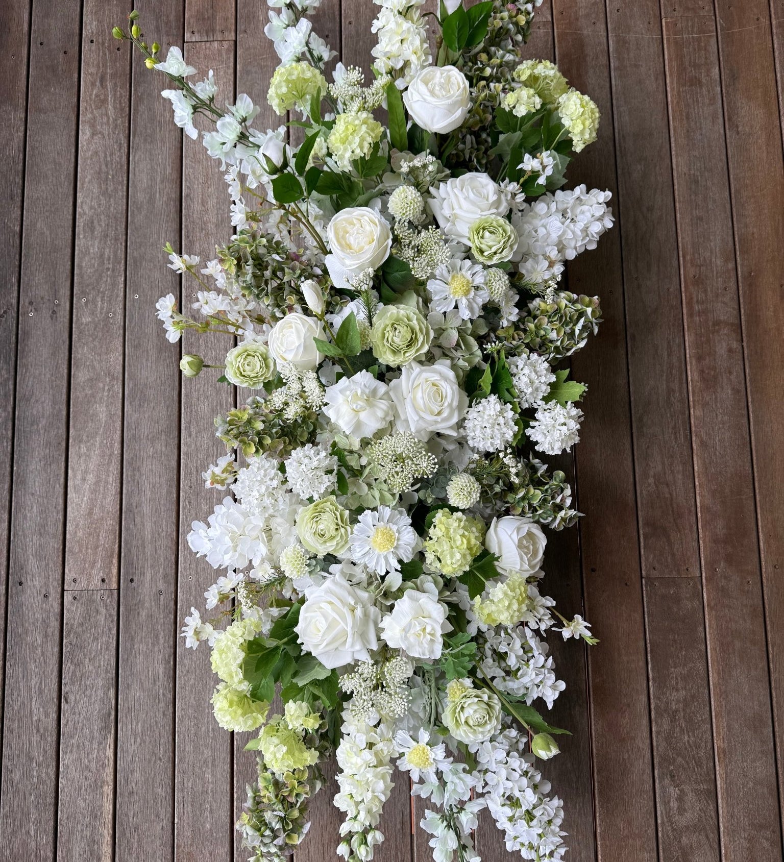 Sonder Wedding Arbour Displays - Pistachio Cream - Sonder + Stone Boutique Artificial Wedding Flowers