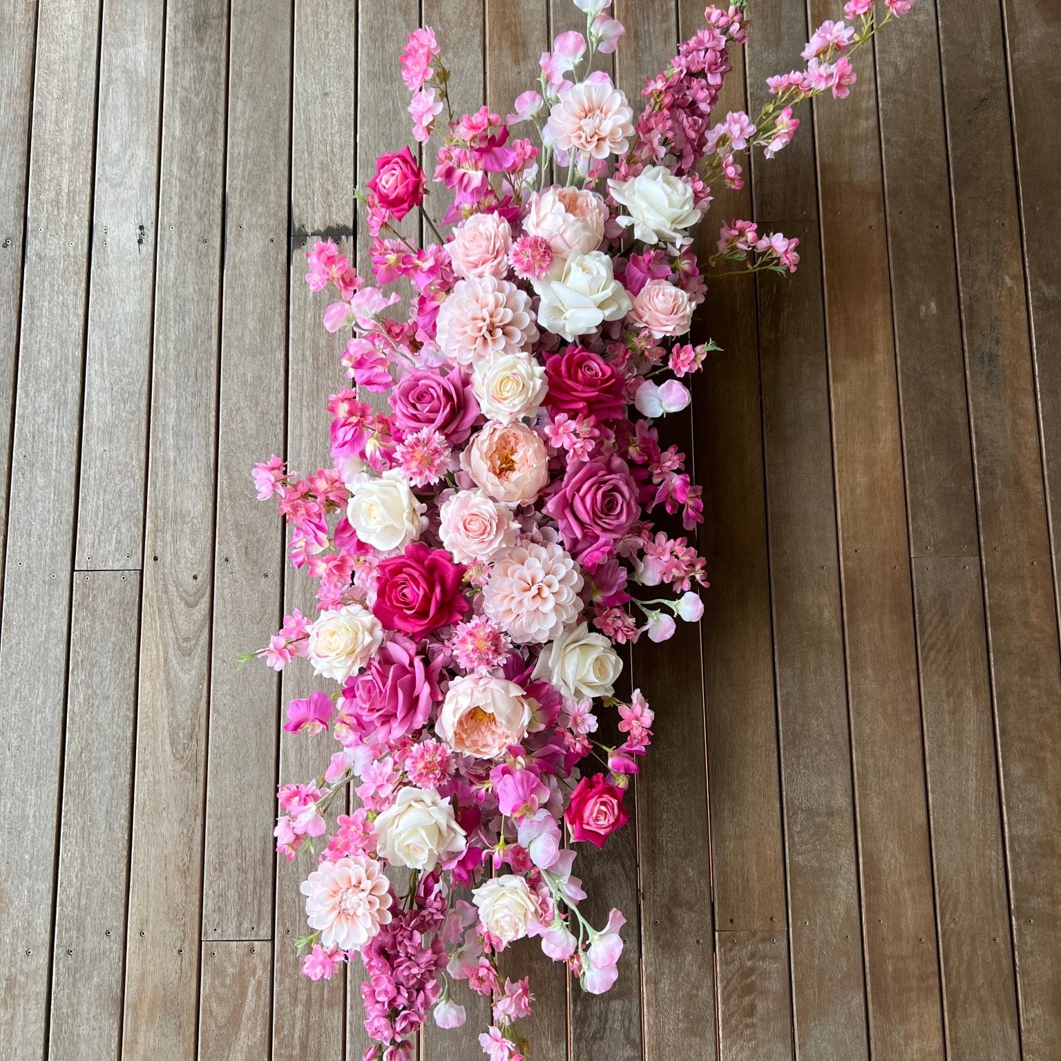 Sonder Wedding Arbour Displays - Pretty in Pink - Sonder + Stone Boutique Artificial Wedding Flowers