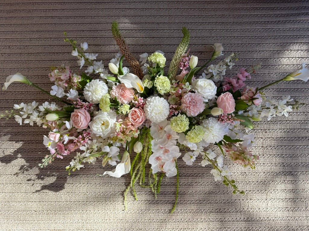 Sonder Wedding Arbour Displays - Strawberry Matcha (calla lilies) - Premium Artificial Wedding Flowers by Sonder & Stone Boutique