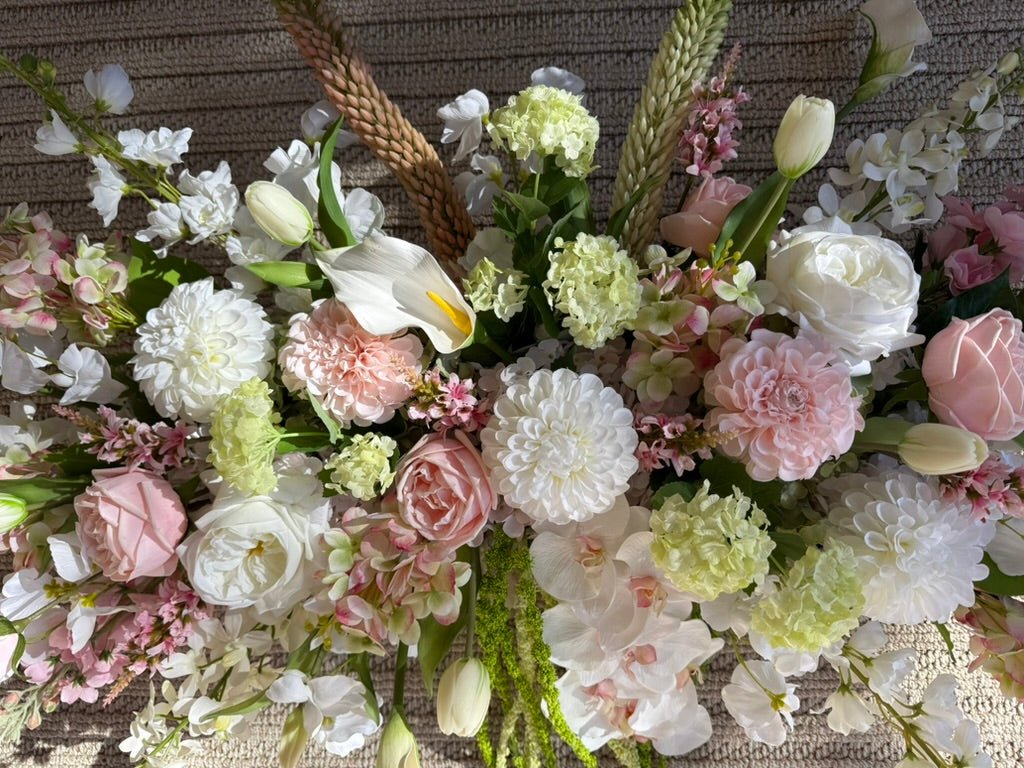 Sonder Wedding Arbour Displays - Strawberry Matcha (calla lilies) - Premium Artificial Wedding Flowers by Sonder & Stone Boutique