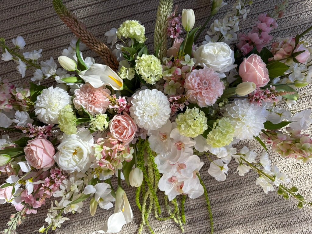 Sonder Wedding Arbour Displays - Strawberry Matcha (calla lilies) - Premium Artificial Wedding Flowers by Sonder & Stone Boutique