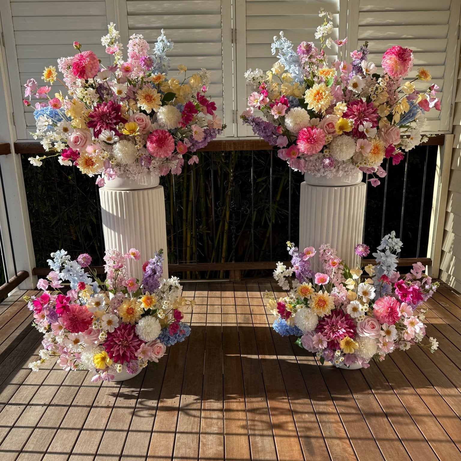 Sonder Wedding Arrangement - Cottage Garden - Sonder + Stone Boutique Artificial Wedding Flowers
