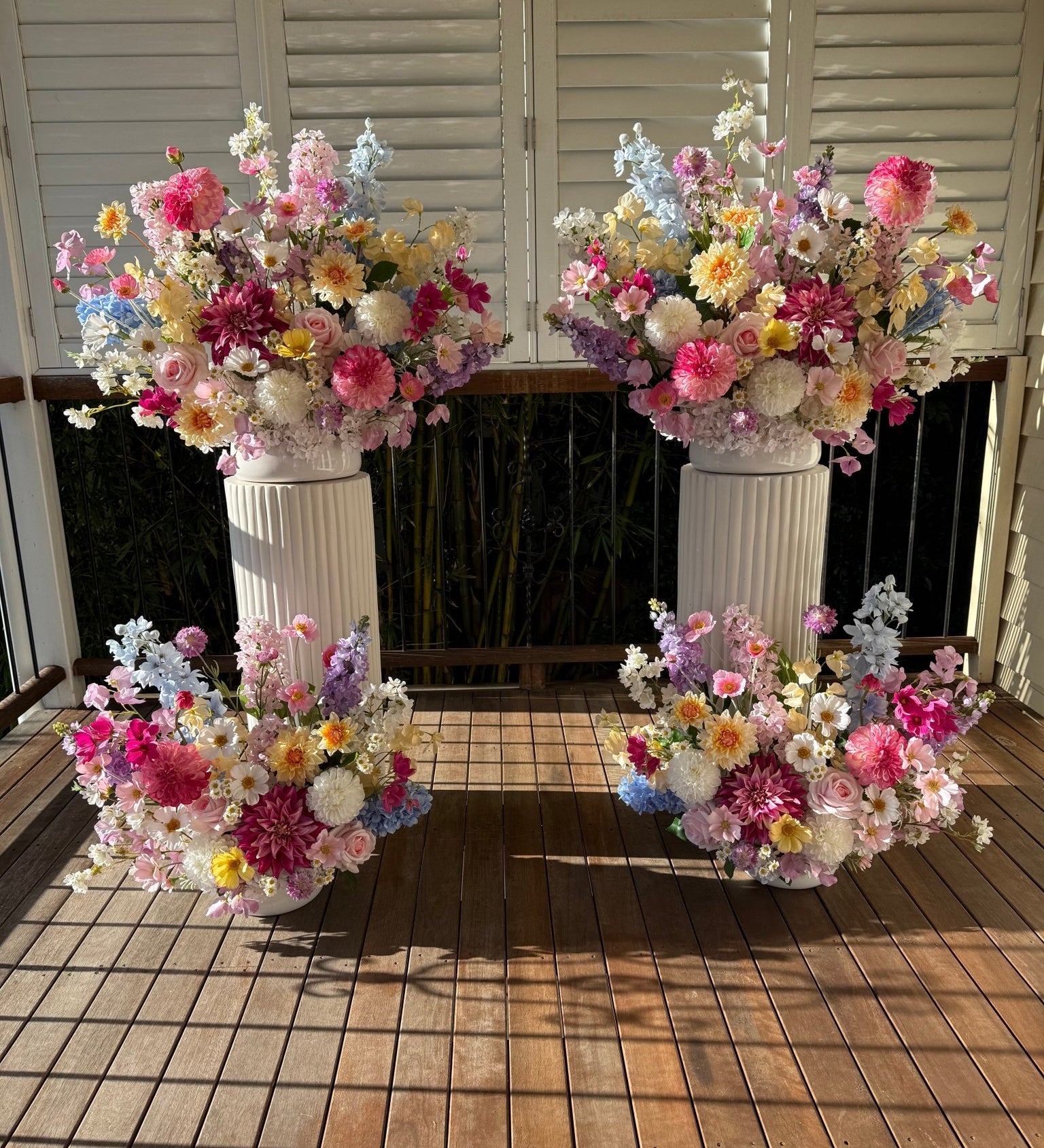 Sonder Wedding Arrangement - Cottage Garden - Sonder + Stone Boutique Artificial Wedding Flowers