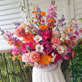 Sonder Wedding Arrangement - Flamingo Crush - Premium Artificial Wedding Flowers by Sonder & Stone Boutique