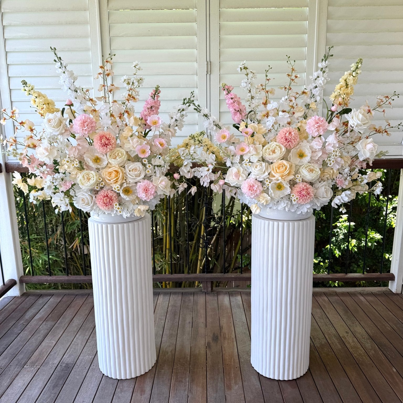 Sonder Wedding Arrangement - Lemon Sorbet - Sonder + Stone Boutique Artificial Wedding Flowers