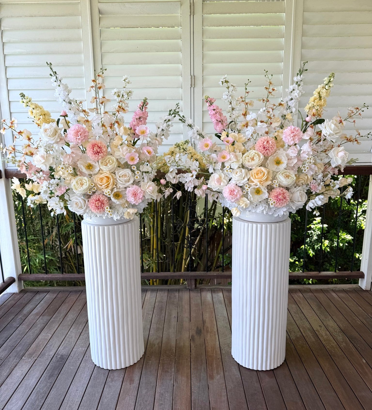 Sonder Wedding Arrangement - Lemon Sorbet - Sonder + Stone Boutique Artificial Wedding Flowers