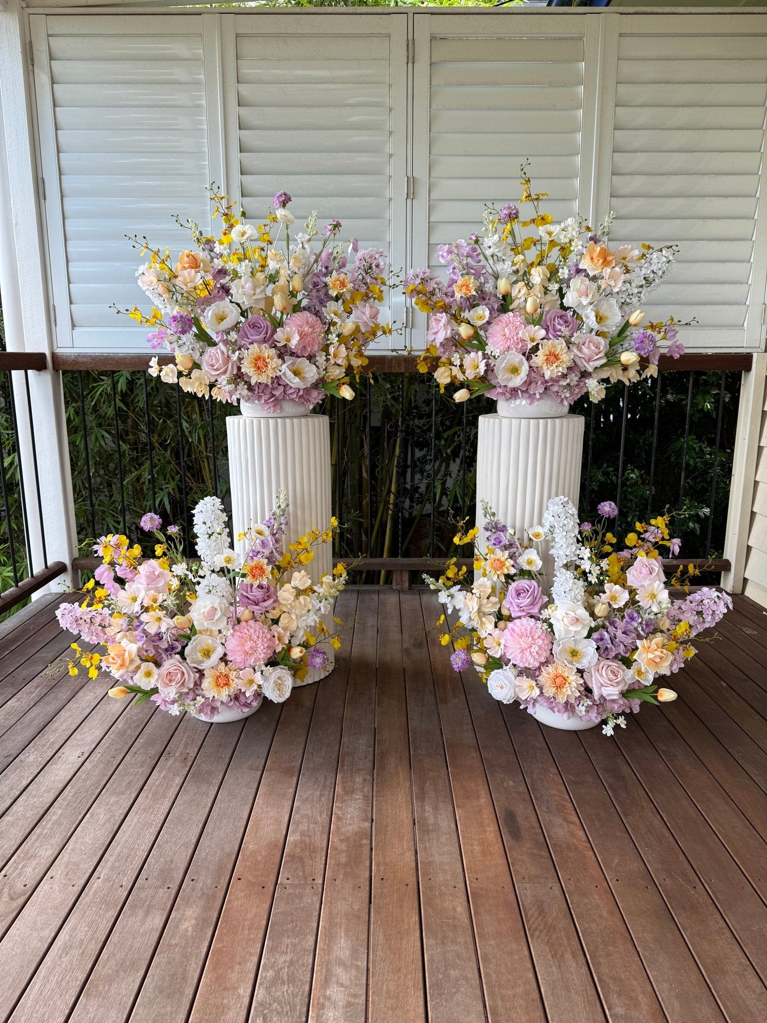 Sonder Wedding Arrangement - Lilac Citrus - Premium Artificial Wedding Flowers by Sonder + Stone Boutique