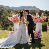 Sonder Wedding Arrangement - Peach Parfait - Premium Artificial Wedding Flowers by Sonder & Stone Boutique