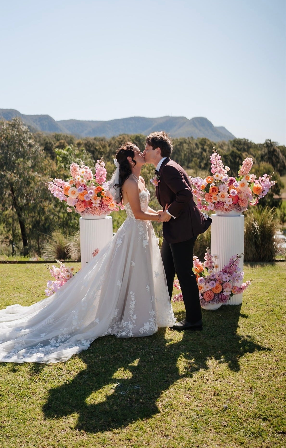 Sonder Wedding Arrangement - Peach Parfait - Premium Artificial Wedding Flowers by Sonder & Stone Boutique