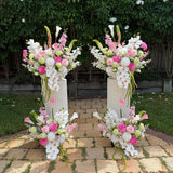 Sonder Wedding Arrangement - Raspberry Matcha - Premium Artificial Wedding Flowers by Sonder & Stone Boutique