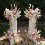 Sonder Wedding Arrangement - Raspberry Matcha - Premium Artificial Wedding Flowers by Sonder & Stone Boutique