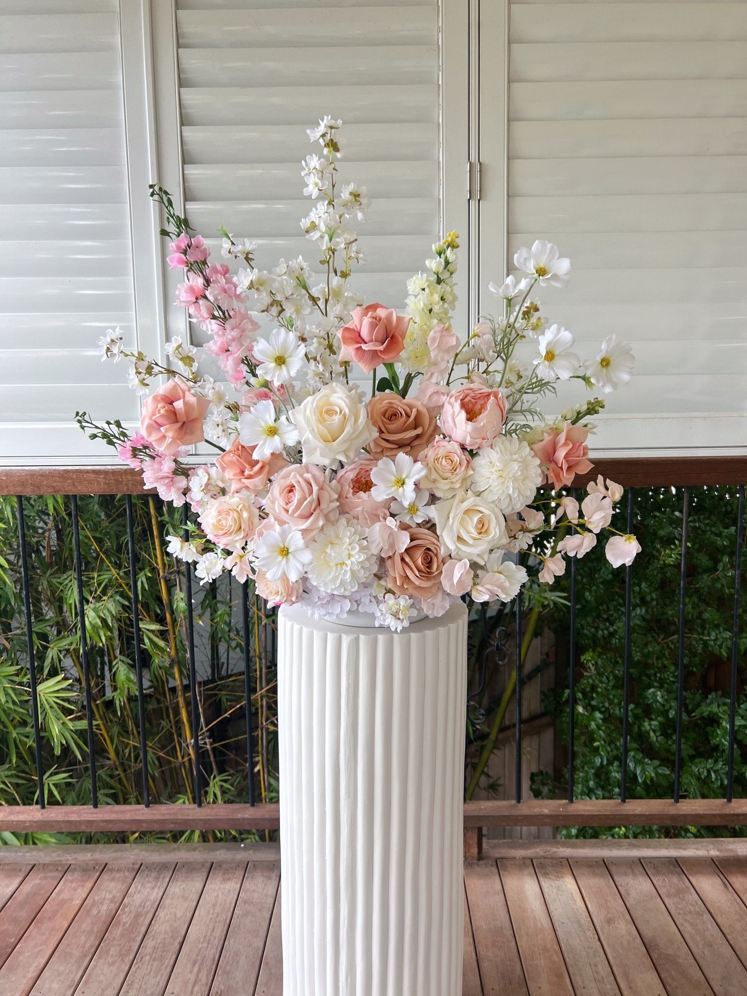 Sonder Wedding Arrangement - Soft + Romantic - Sonder + Stone Boutique Artificial Wedding Flowers