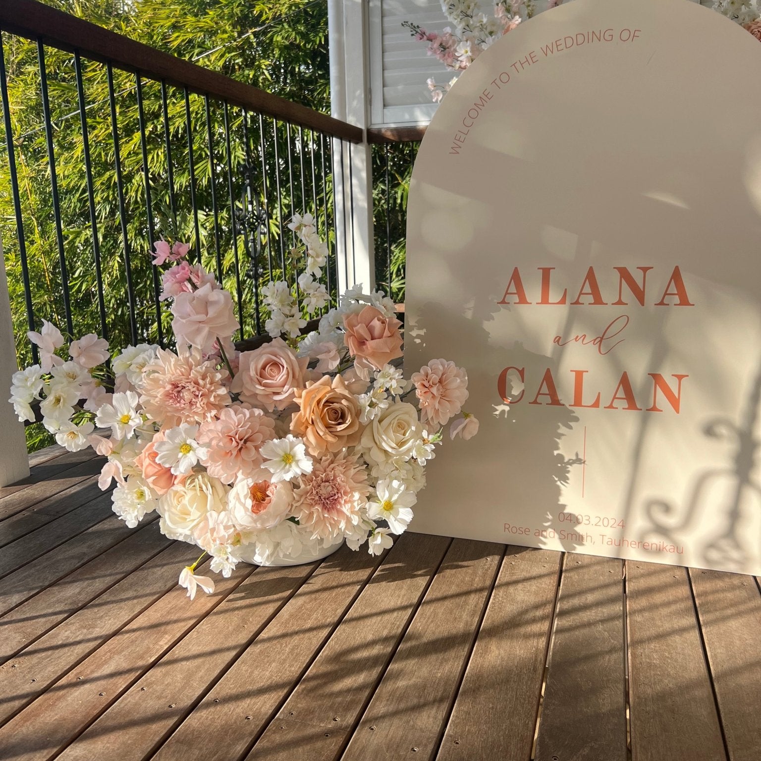 Sonder Wedding Arrangement - Soft + Romantic - Sonder + Stone Boutique Artificial Wedding Flowers
